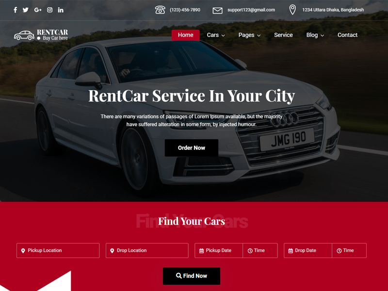 Rent a Car Website List
